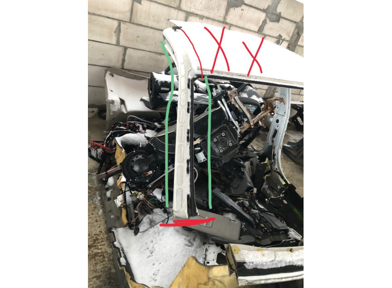 Стойка кузовная передняя правая к BMW 3 F30/F31/GT F34, 2017г.