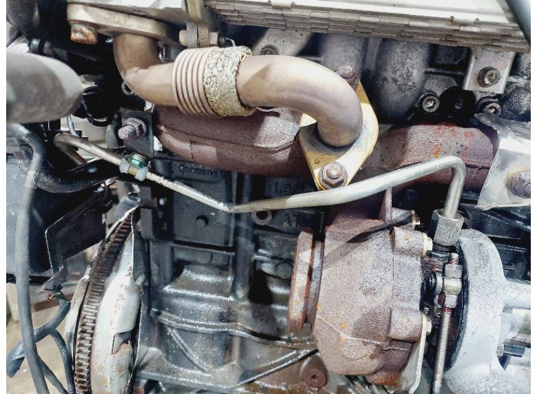 Масляная трубка турбины к Audi A3, 2005г.