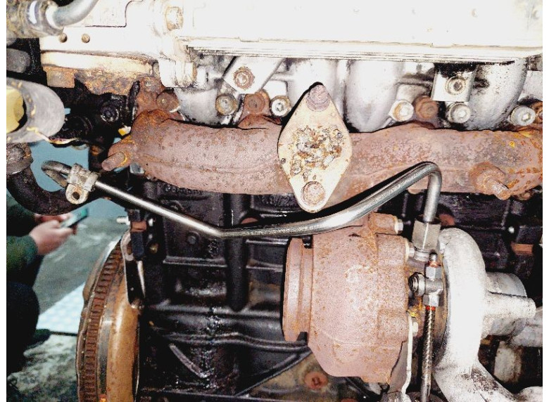 Масляная трубка турбины к Audi A3, 2003г.