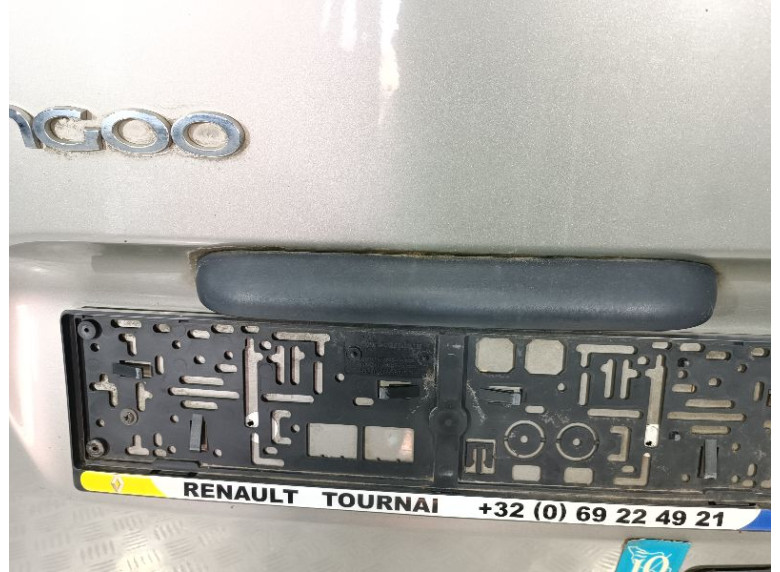 Накладка подсветки номера к Renault Kangoo, 2012г.