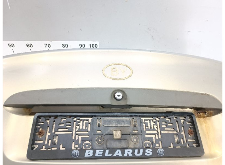 Накладка подсветки номера к Lada Kalina, 2008г.