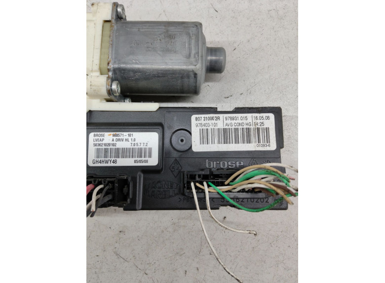 Моторчик стеклоподъемника передний левый к Renault Laguna, 2008г.