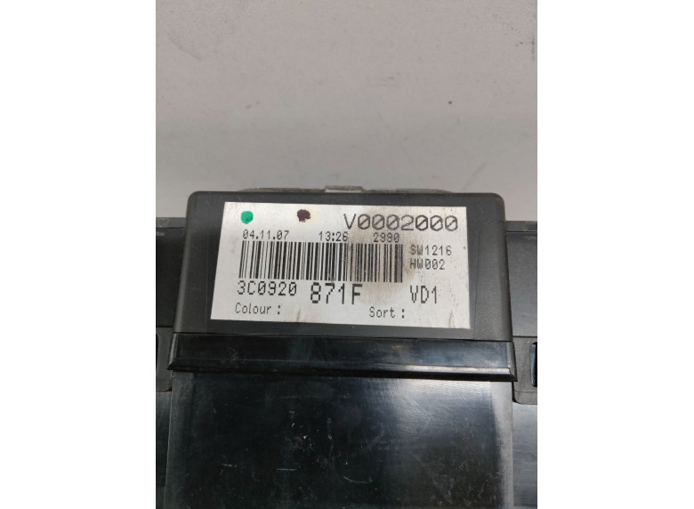 Щиток приборов (приборная панель) к Volkswagen Passat, 2007г.