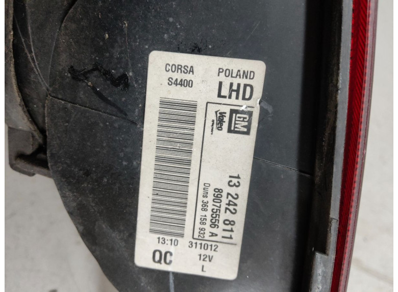Фонарь задний левый к Opel Corsa, 2012г.
