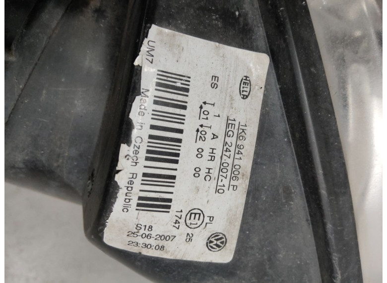 Фара правая к Volkswagen Golf, 2007г.