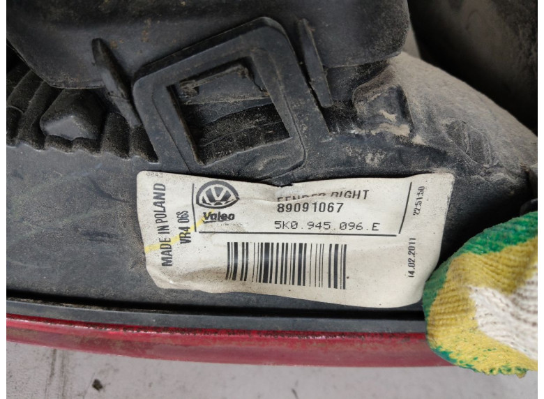 Фонарь задний правый к Volkswagen Golf, 2011г.