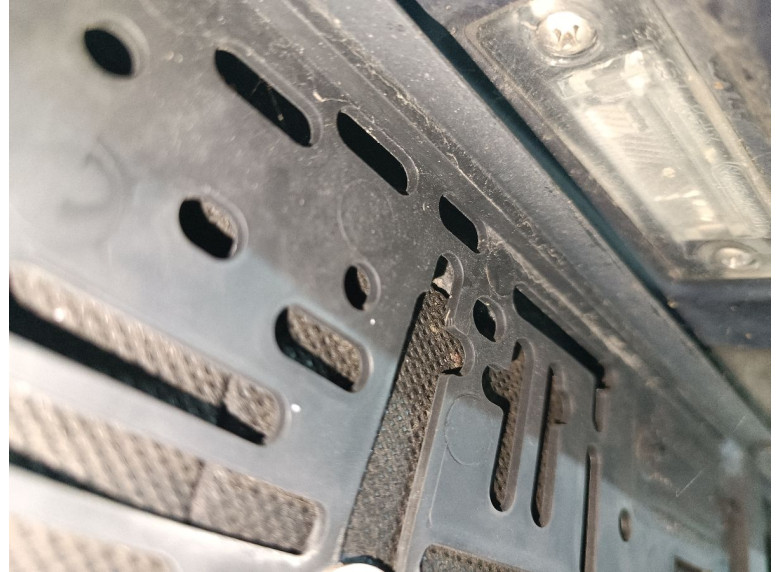 Накладка подсветки номера к Volkswagen Golf Plus, 2006г.