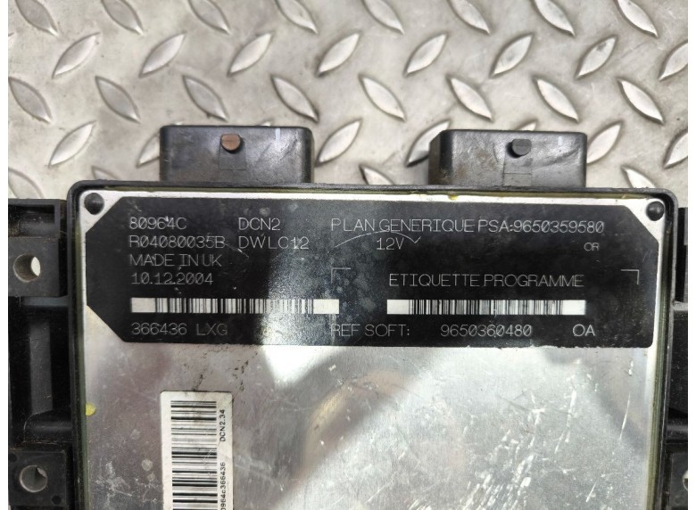 Блок управления двигателем к Блок управления двигателем к Citroen Berlingo undefined г. Partner