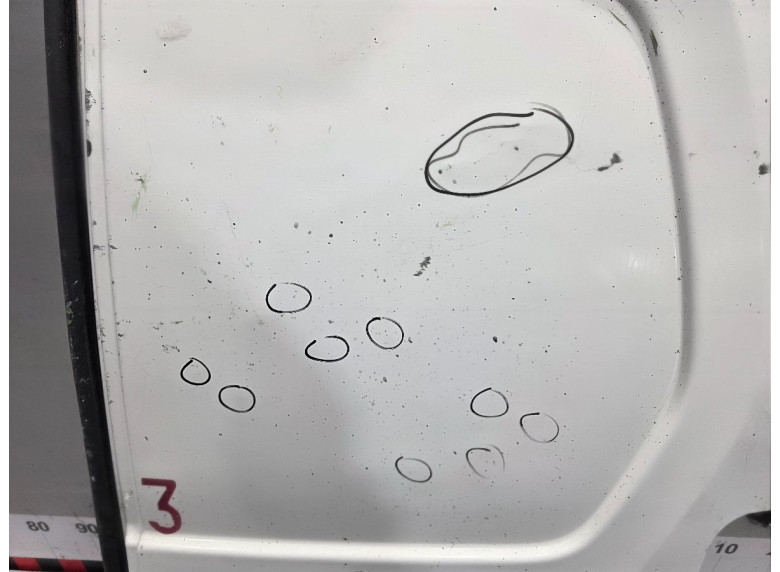 Дверь задняя распашная правая к Citroen Berlingo, 2010г.