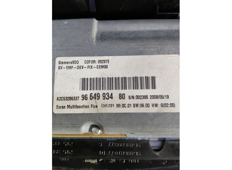 Дисплей к Дисплей к Peugeot 607 undefined г. 607