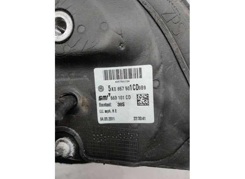 Зеркало наружное левое к Volkswagen Golf, 2011г.