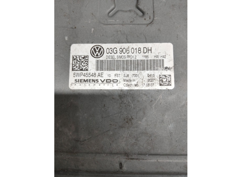 Блок управления двигателем к Volkswagen Golf, 2007г.