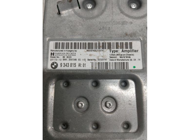 Усилитель музыкальный к BMW 3 F30/F31/GT F34, 2014г.