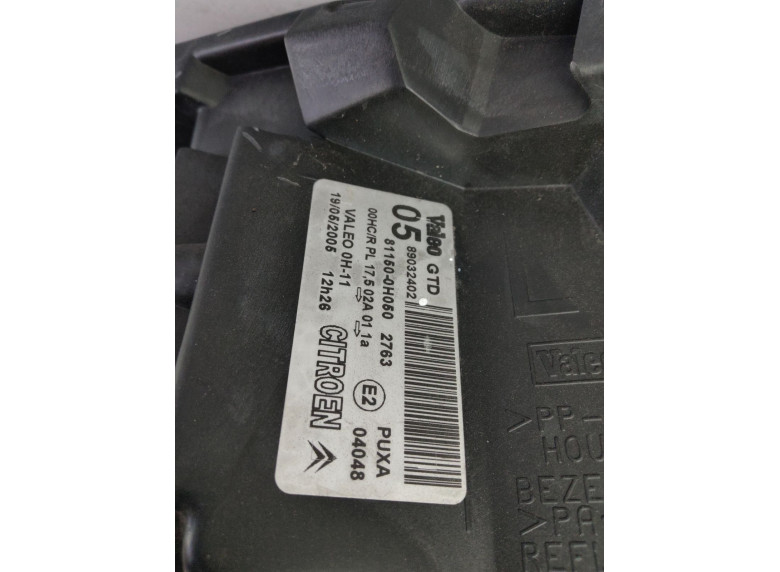 Фара левая к Citroen C1, 2007г.