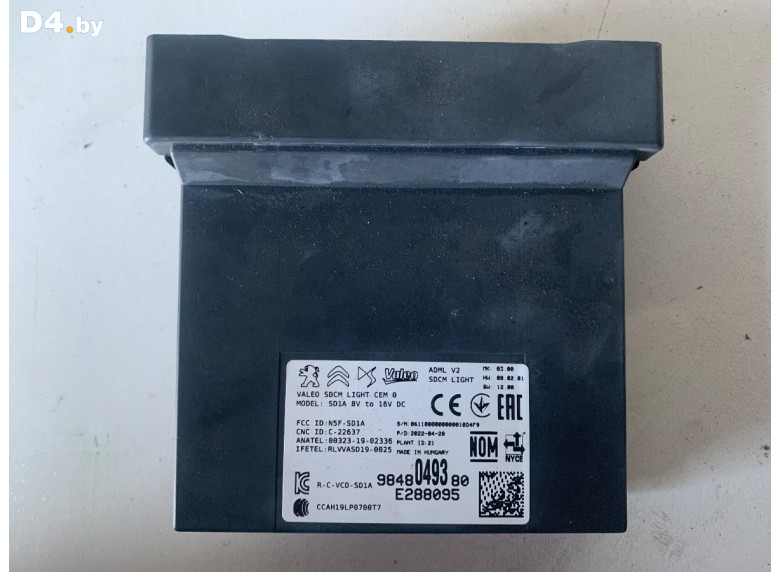 Блок управления светом к Peugeot 308 2022 г.