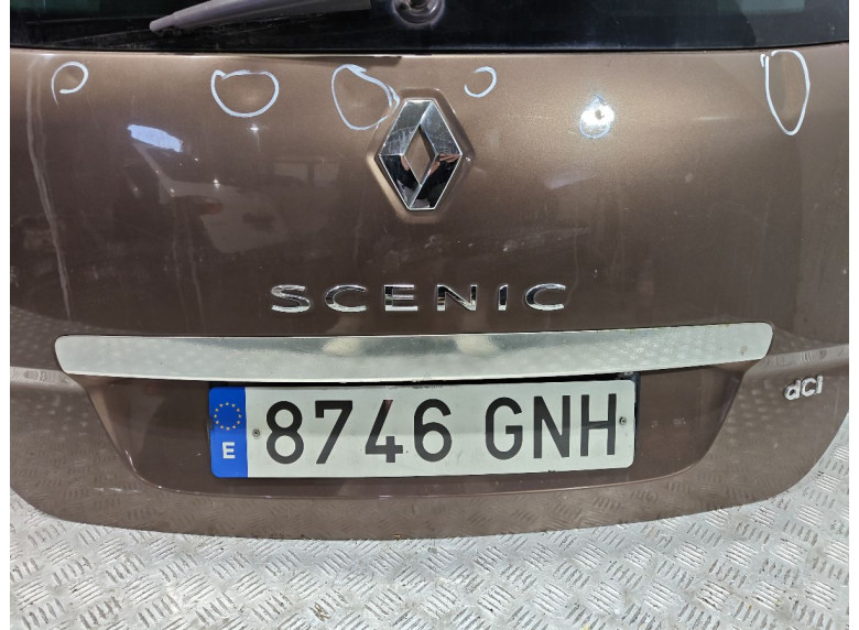 Накладка подсветки номера к Renault Grand Scenic, 2009г.