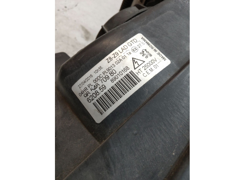 Фара левая к Peugeot 607, 2008г.