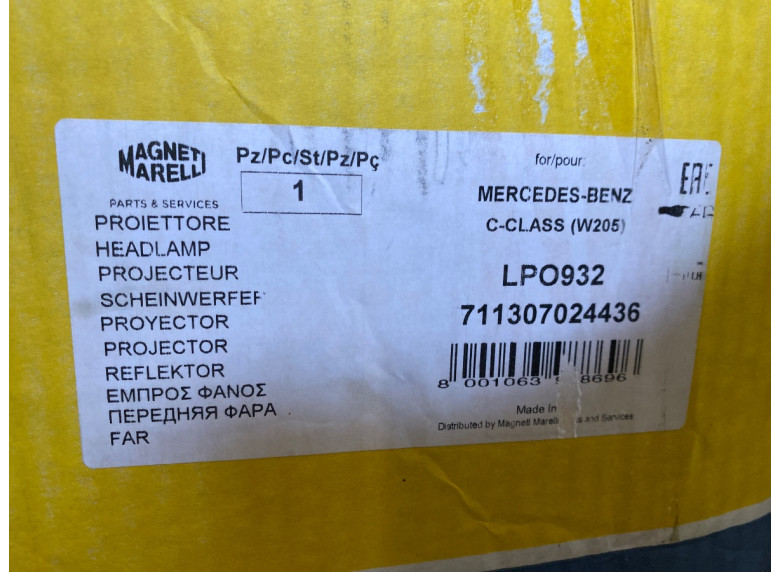 Фара левая к Mercedes C W205, 2018г.