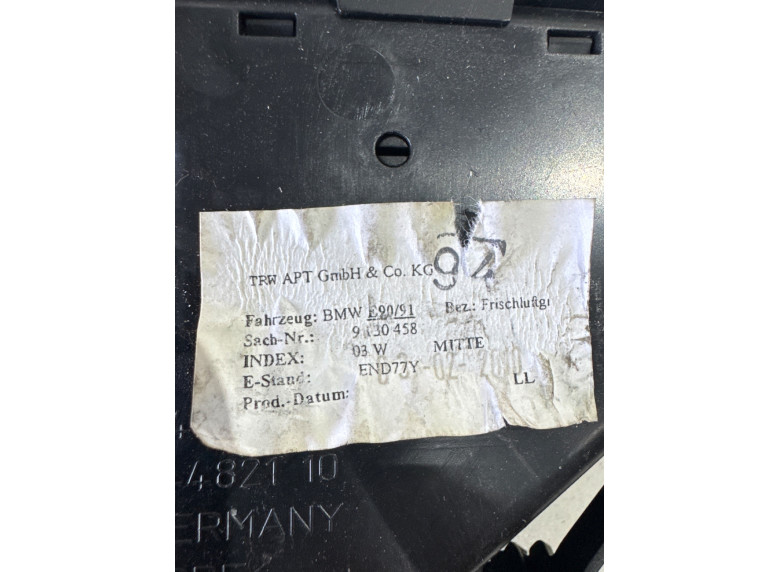 Дефлектор обдува салона к BMW 3 E90/E91/E92/E93, 2010г.