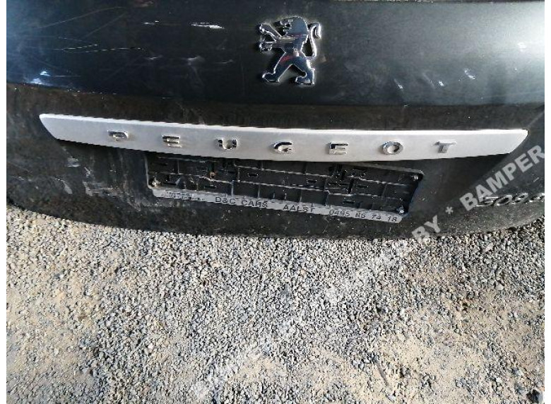 Накладка подсветки номера к Peugeot 308, 2008г.