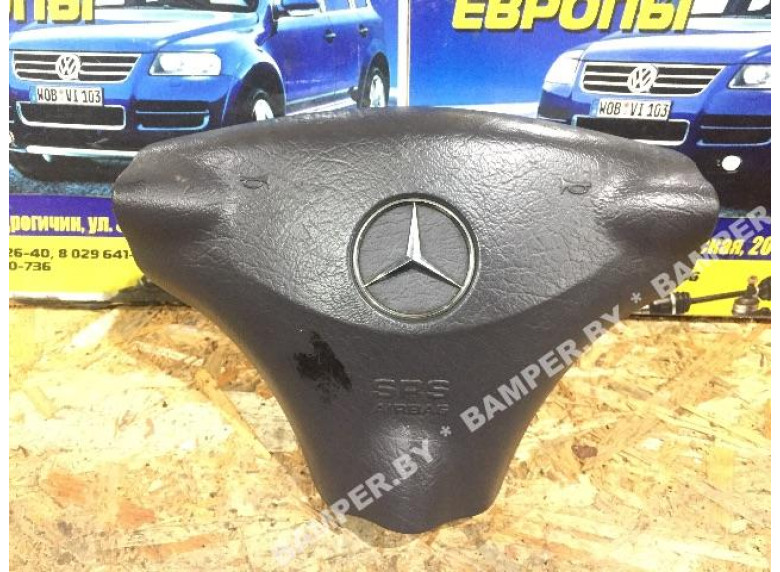 Подушка безопасности водителя к Mercedes A W168, 2001г.