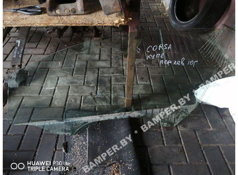 Стекло двери передней левой к Opel Corsa, 2010г.
