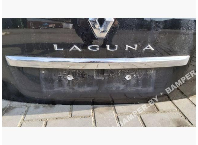 Накладка подсветки номера к Renault Laguna, 2012г.