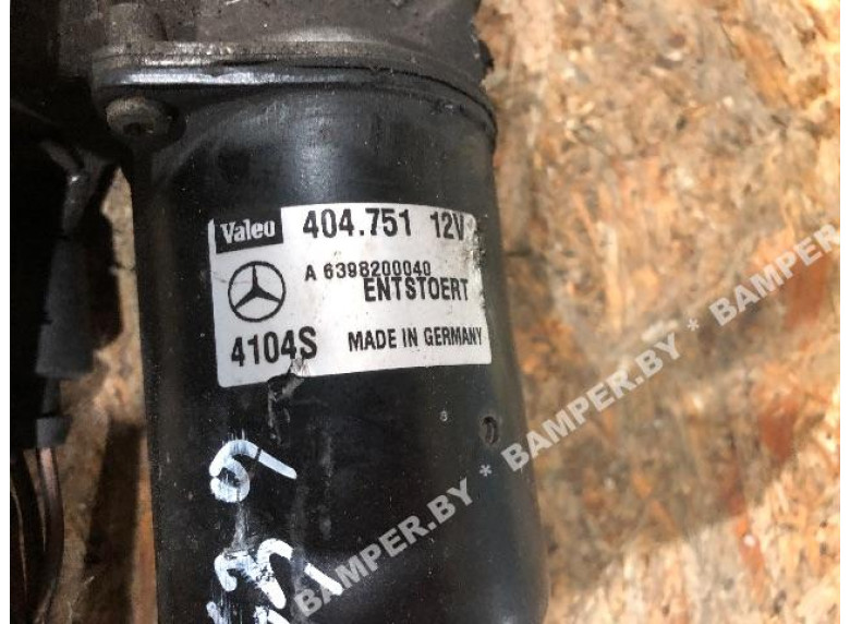 Механизм стеклоочистителя (трапеция дворников) к Mercedes Vito W639, 2004г.
