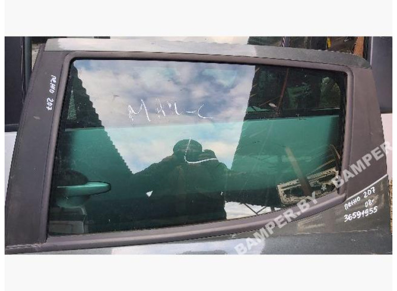 Стекло двери задней левой к Peugeot 207, 2008г.