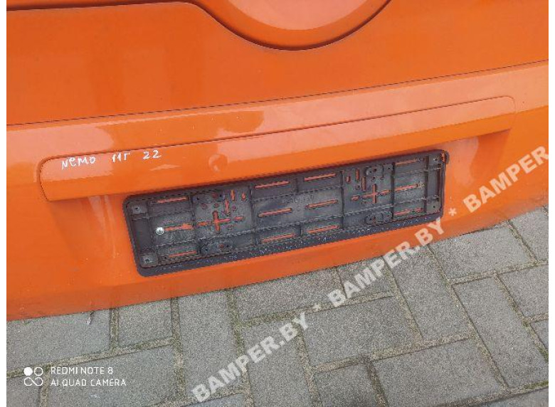 Накладка подсветки номера к Citroen Nemo, 2011г.