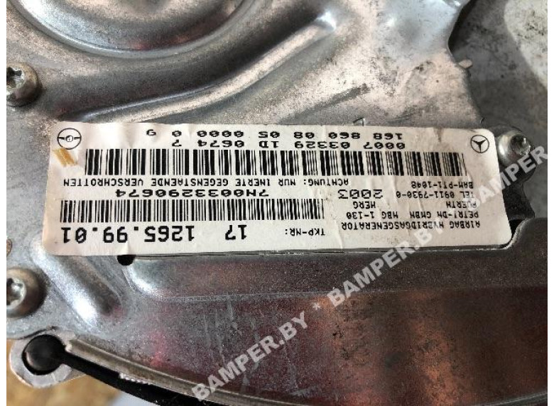 Подушка безопасности пассажира к Mercedes A W168, 2003г.