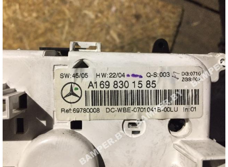 Блок управления печки/климат-контроля к Mercedes A W168, 2007г.