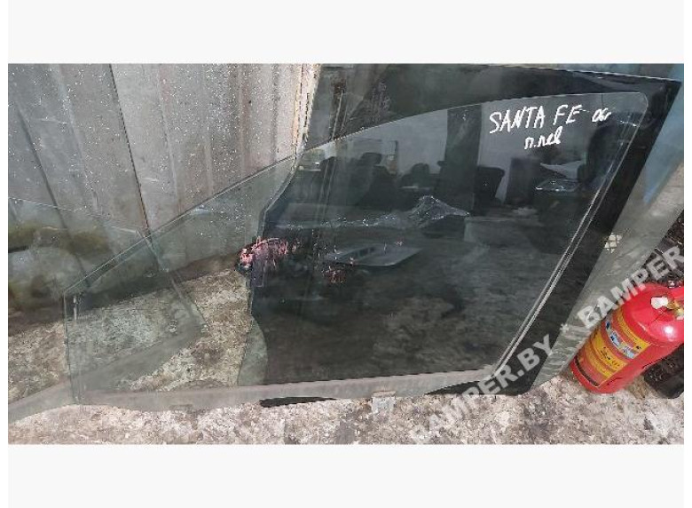 Стекло двери передней левой к Hyundai Santa Fe, 2006г.
