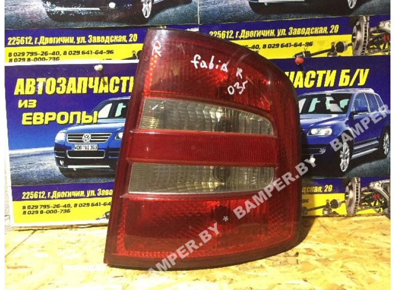 Фонарь задний правый к Skoda Fabia, 2003г.