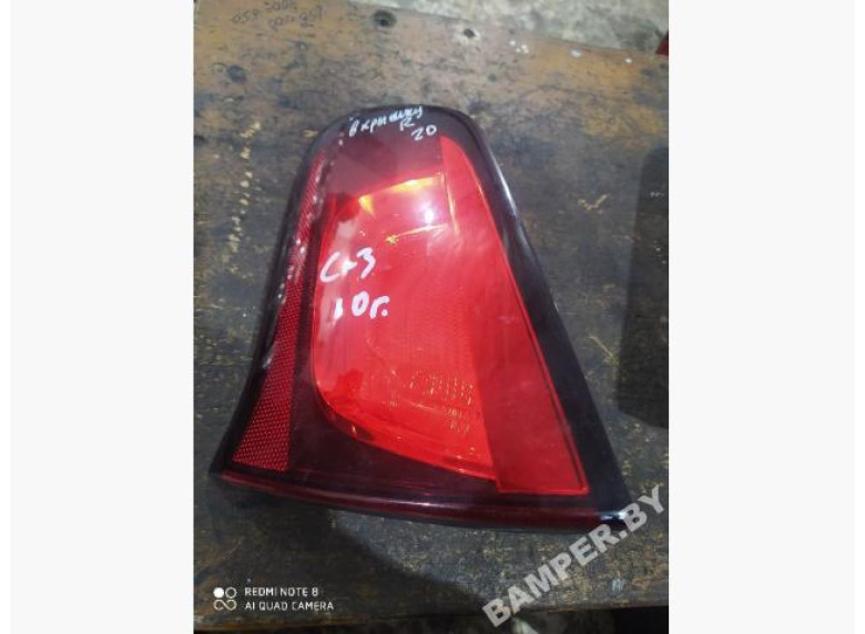 Фонарь крышки багажника правый к Citroen C3, 2010г.