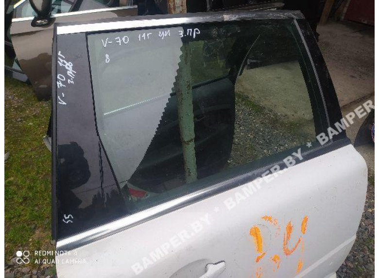 Стекло двери задней правой к Volvo V70, 2011г.