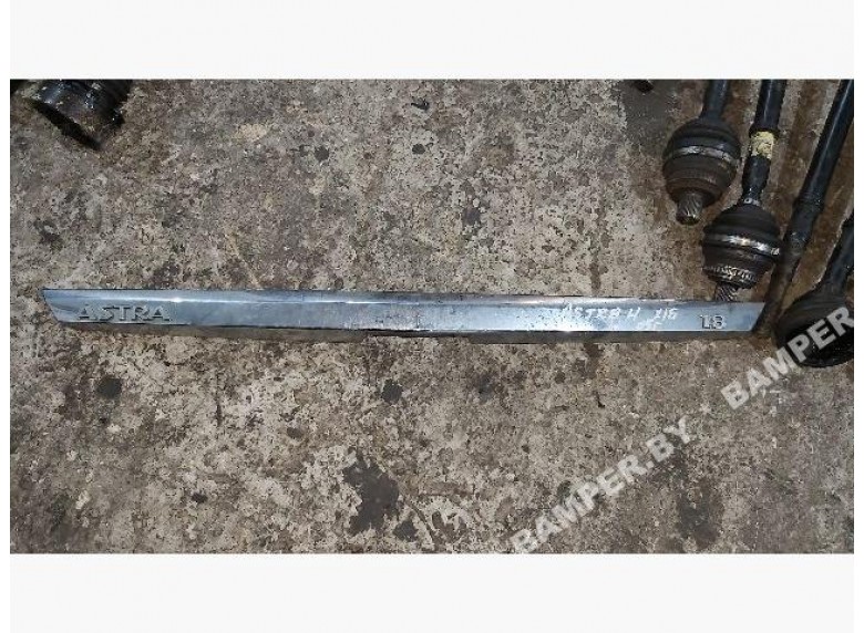 Накладка подсветки номера к Opel Astra